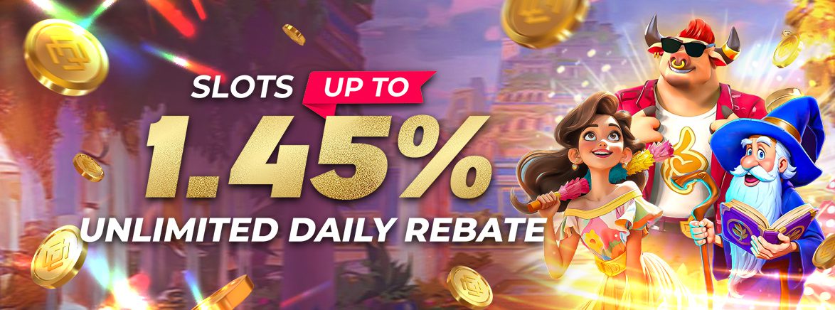 Slots 1.45% Unlimited Instant Rebate Slots 1.45% Unlimited Instant Rebate