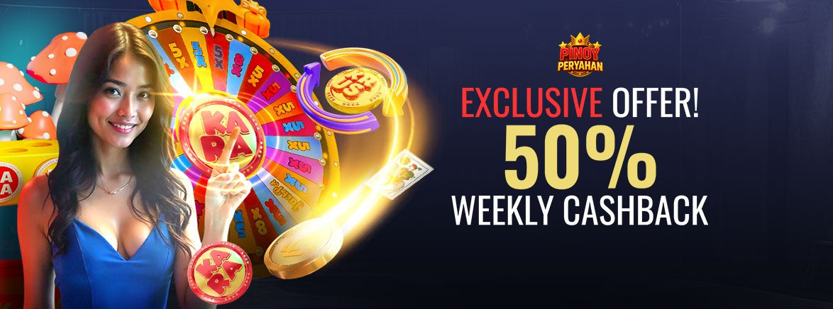 Casino Weekly 50% Cashback up to 100,000 PHP